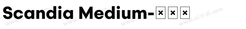 Scandia Medium字体转换